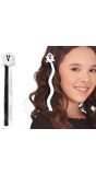 Haarclip Zwart Wit Spook Kind
