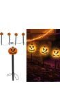 Halloween 4 Pompoenen Lantaarns voor Tuinverlichting 33cm