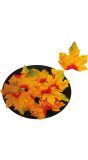 Halloween Bladeren Oranje 24 Stuks 9-10cm