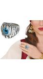 Halloween Blauwe Oog Ring
