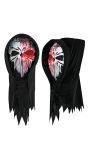Halloween Bloody Reaper Skelet Masker met Capuchon