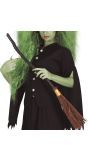 Halloween Bruine Heksen Bezem 90cm