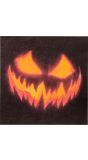 Halloween Creepy Pumpkin Papieren Servetten 20 Stuks