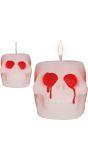 Halloween Doodskop Kaars 6cm