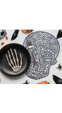 Halloween Doodskop Placemat Opengewerkt