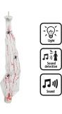 Halloween Hangende Spinnencocon met Licht & Geluid