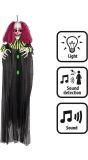Halloween Hangende Terror Clown met Licht & Geluid