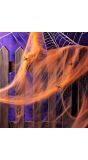 Halloween Horror Spinnenweb Oranje met Spinnen