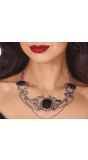 Halloween Ketting met Zwarte Stenen