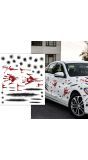 Halloween Kogelgaten en Bloed Stickers Auto