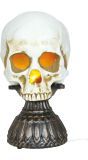 Halloween Lichtgevende Schedel met Geluid 28cm