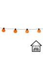 Halloween Lichtsnoer met Pompoenen 175cm