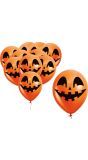 Halloween Oranje Pompoen Ballonnen 30cm