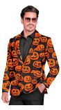 Halloween Oranje Pompoen Colbert Heren