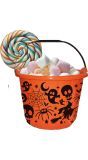 Halloween Oranje Snoep Emmer Pompoenen