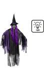 Halloween Paarse Heks Hangdecoratie