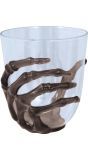 Halloween Party Glas met Skelet Hand