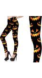 Halloween Pompoen Legging Dames