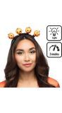 Halloween Pompoen Tiara met Led Verlichting