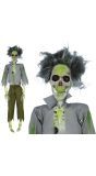 Halloween Skelet Hangende Grijs Groene Zombie 45cm