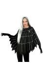Halloween Spinnenweb Poncho