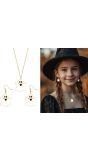 Halloween Spook Oorbellen en Halsketting Kind