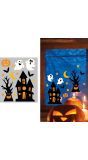 Halloween Spookhuis Gel Raamstickers