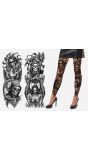 Halloween Tattoo Effect Panty Zwart Dood