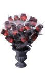 Halloween Vaas met Rode Rozen