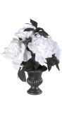 Halloween Vaas met Witte Rozen