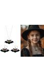 Halloween Vleermuis Oorbellen en Halsketting Kind