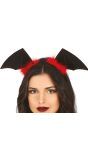 Halloween Vleermuis Vleugels Tiara met Veren