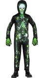 Halloween Zombie Skelet Kostuum Kind