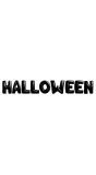 Halloween Zwarte Folieballon Letters 40cm
