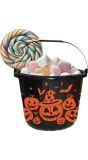 Halloween Zwarte Snoep Emmer Pompoenen