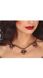 Halloween Zwarte Spinnen Ketting