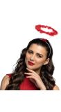 Halo Diadeem Halloween Rood Dames