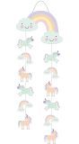 Hangdecoratie Regenboog en Eenhoorns Kinderfeestje