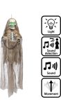 Hangend Skelet Pop Halloween Licht Geluid Beweging