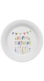 Happy Birthday Taart Bordjes 8 Stuks
