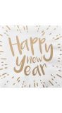 Happy New Year' Papieren Servetten 20 Stuks