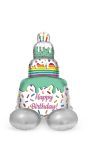 Happy Verjaardag Taart Staande Folieballon