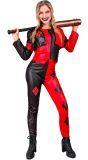 Harlekijn Killer Clown Kostuum Rood Dames