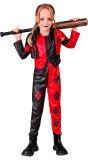 Harlekijn Kostuum Meisjes Zwart Rood
