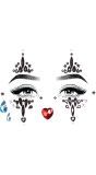 Harlequin Gezicht Jewel Stickers