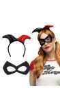 Harley Quinn Diadeem en Oogmasker