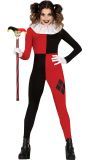 Harley Quinn Kostuum Dames Zwart-Rood