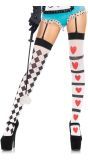 Harten en Harlekijn Kousen
