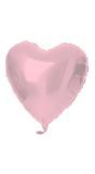 Hartvorm Folieballon 45cm Pastel Roze