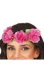 Hawaii Bloemenkroon Roze Volwassenen